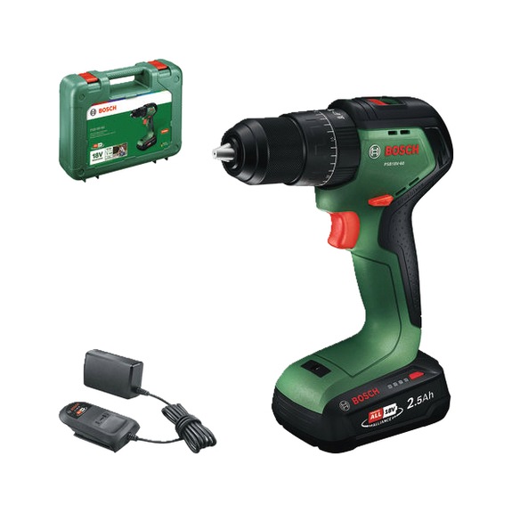 BOSCH cordless impact drill/driver PSB18V-60 cordless PBA 18V 2.5Ah 06039D7301 - Cordless impact drill/driver PSB18V-60