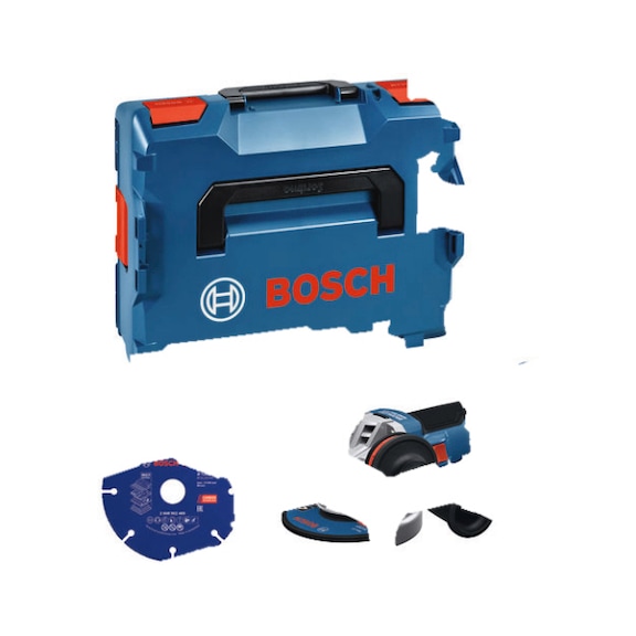 BOSCH tool-Set GWS 18V-11 S Multi material Carbide Trennscheibe L-BOXX 0615A500FP - Power tool set