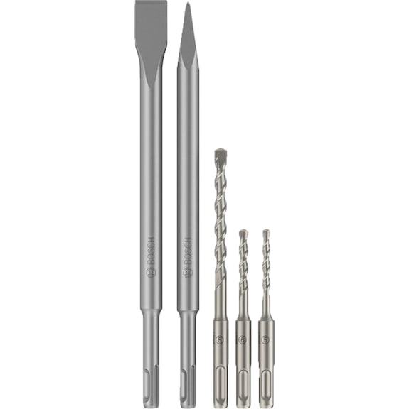 BOSCH SDS plus-3C chisel and drill bit set, diameter 5/6/8 mm 5-piece 2607012087 - Chisel and pin punch set