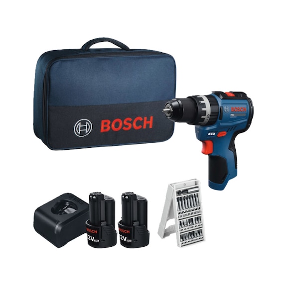 BOSCH cordless impact drill/driver GSB12V-31 2 cordless GBA12V-20 Schrauberbit-Set 06019S6103 - Cordless impact drill/driver GSB12V-31