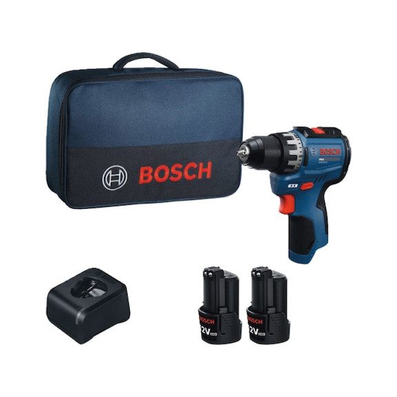 BOSCH cordless drill/driver GSR12V-31, 2x cordless GBA12V-20 in Werkzeugtasche 06019S6002 - Cordless drill/driver GSR12V-31