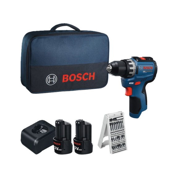 BOSCH cordless drill/driver GSR12V-31 2 cordless GBA12V-20 Schrauberbit-Set 06019S6004 - Cordless drill/driver GSR12V-31