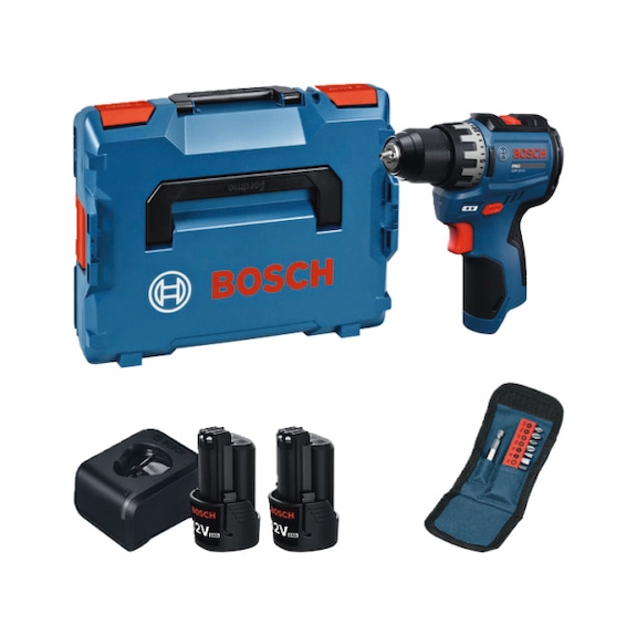 BOSCH cordless drill/driver GSR12V-31, 2x cordless GBA12V-20 in L-BOXX 06019S6013 - Cordless drill/driver GSR12V-31