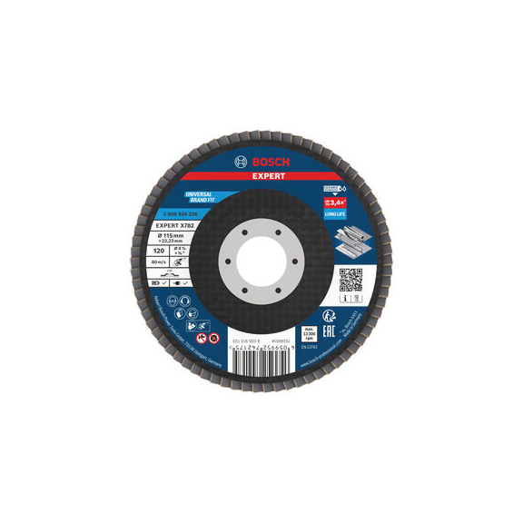 BOSCH EXPERT X782 flap disc straight
