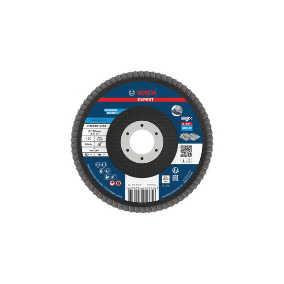BOSCH EXPERT X782 flap disc angled 125 mm K120 22,23 mm 2608626273 - EXPERT X782 flap disc angled