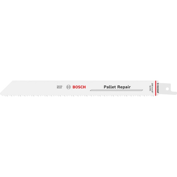BOSCH Pallet Repair S1022HF reciprocating saw blade, 0,9 x 19 x 200 mm, 5-piece 2608659252 - Saw blade assortment