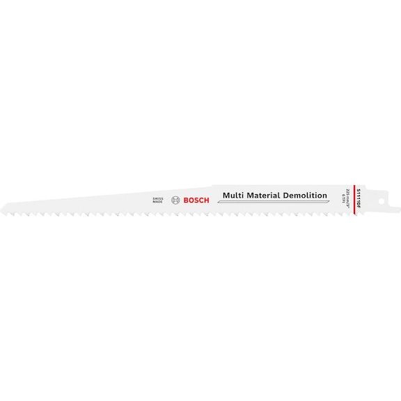 BOSCH reciprocating saw blade Multi material Demolition S1111DF 1,25x19x225 mm 2608659249 - Reciprocating saw blade Multi Material Demolition S1111DF