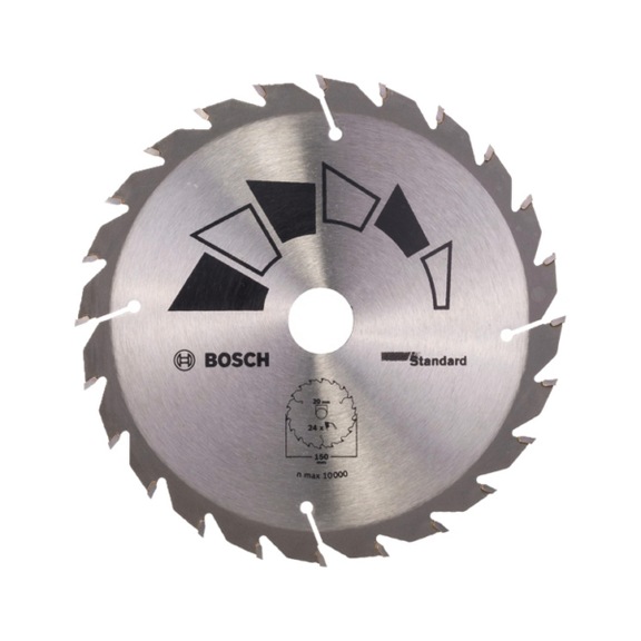 BOSCH Circular saw blade STANDARD diameter 150 mm bore= 20 mm Z= 24 2609256806 - Circular saw blade (bore, non-detachable cutting edges)