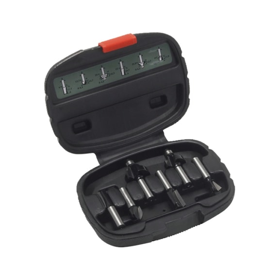 BOSCH Milling cutter set (6-piece carbide 8 mm shank) 2607019463 - Router bit set (carbide)