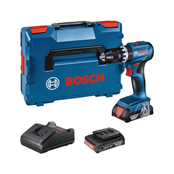 BOSCH Akku-Schlagbohrschauber GSB 18V-45 2xAkku GBA 18V 2.0Ah in L-BOXX 06019K3303 - Schlagbohrschrauber (Akku)