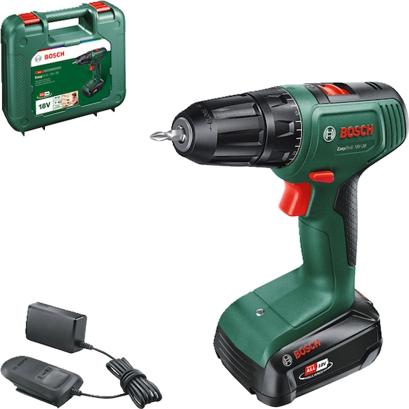 BOSCH Akku-Bohrschrauber EasyDrill 18V-38 1xAkku PBA 18V 1.5Ah im Koffer 06039D8003 - Bohrschrauber (Akku)