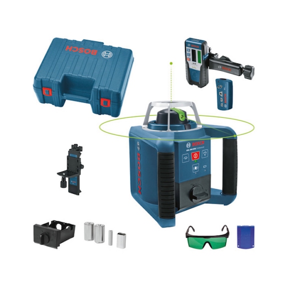 BOSCH Rotary laser GRL 300 HVG 1x9 V block battery (6LR61) Case 0601061701 - Rotary laser