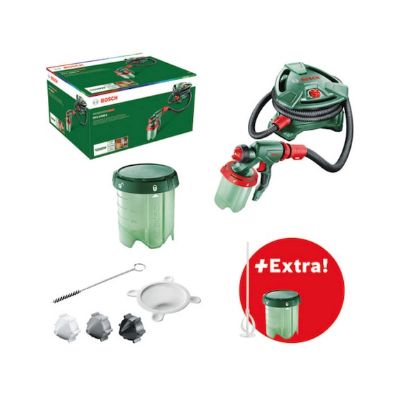 BOSCH Spray system PFS 5000 E + stirring rod + paint container 0603207202 - Paint spray gun (accessory)