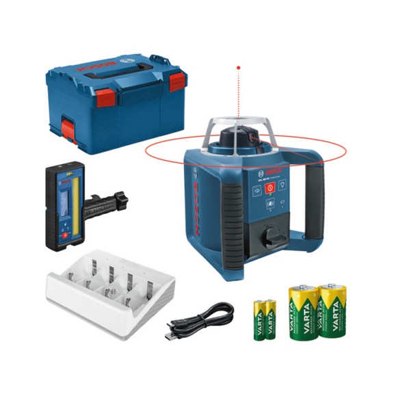 BOSCH Rotationslaser GRL 300 HV + LR 45 in L-BOXX 0601061506 - Rotationslaser