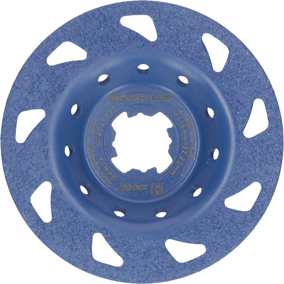 BOSCH Cup wheel EXPERT Multi Carbide fine flat X-LOCK 115 mm 22.23 mm 2608901686 - 