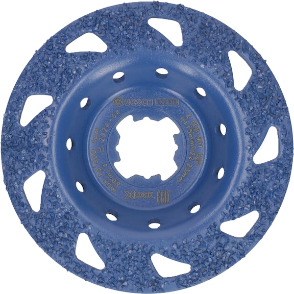BOSCH Cup wheel EXPERT Multi Carbide med. oblique X-LOCK 115 mm 22.23 mm 2608901688 - 