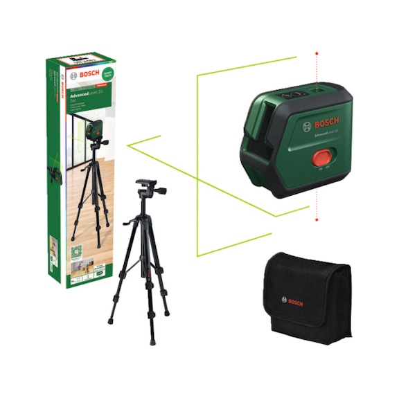 BOSCH Cross line laser AdvancedLevel 2G Set 0603663G01 - Laser level