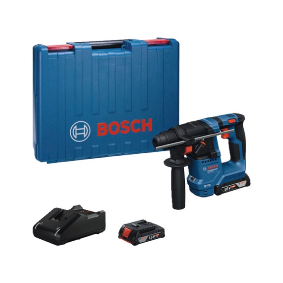BOSCH Cordless hammer drill with SDS plus GBH 18V-18 2x battery GBA 18V 2.0Ah - Hammer drill (cordless)