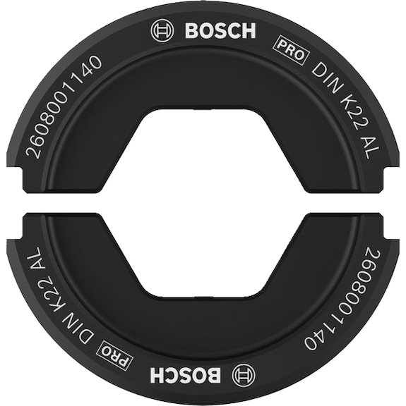 BOSCH Press insert PRO DIN K22 AL 95/120 qmm aluminum 2608001140 - Insert for crimping tool