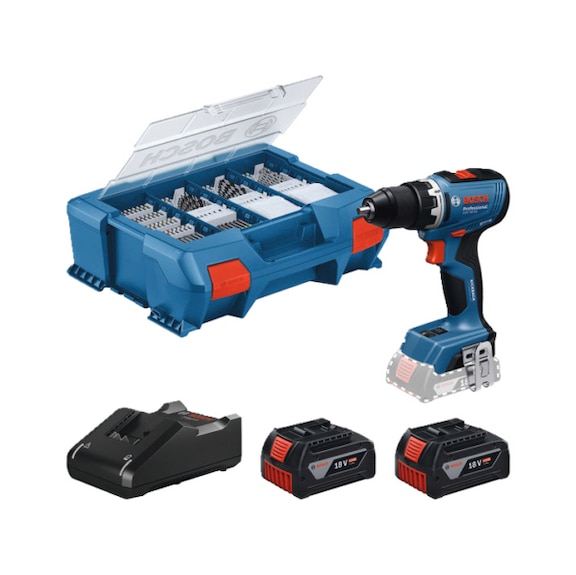 BOSCH Akku-Bohrschrauber GSR 18V-65 2xAkku GBA 18V 4.0Ah 06019N3207 - Bohrschrauber (Akku)