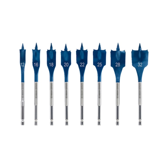 BOSCH EXP SelfCutSpeed 8-piece flat milling cutter set 2608902111 - Drill (parts)
