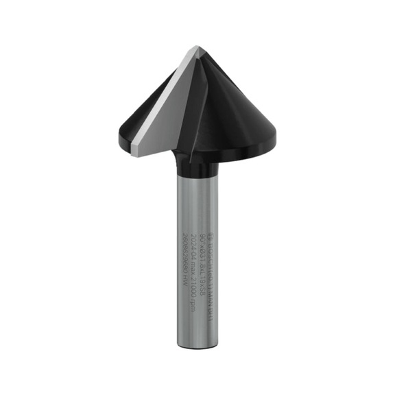 BOSCH Point slot milling cutter PRO 90 degrees x diameter 31.8 shank 8 mm 2608629680 - Milling cutter with shank and non-detachable cutting edges (other)