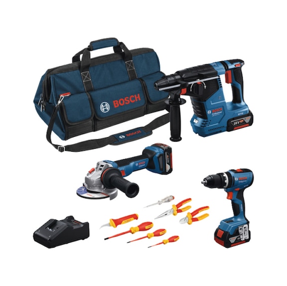 BOSCH Line laser 18V professional set GSB + GWS + GBH + VDE 0615A5007H - Point and line laser