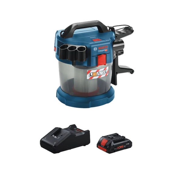 BOSCH Power tool set Cordless vacuum cleaner GAS 18V-10 L 1x battery  4.0Ah - Power tool set
