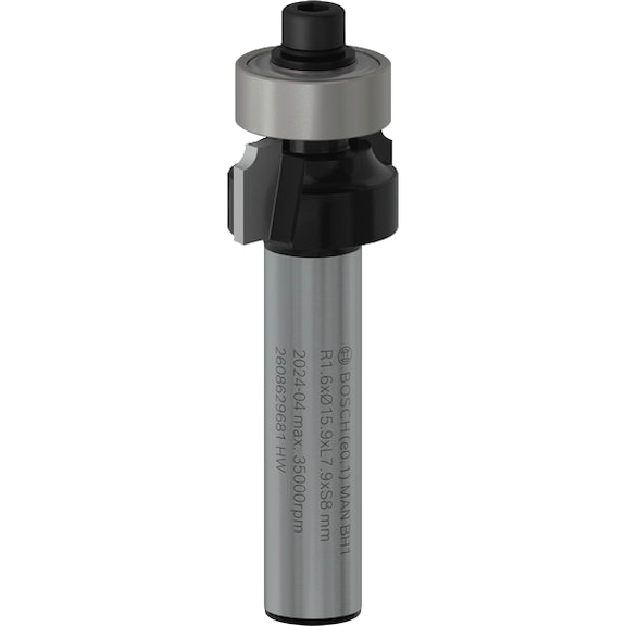 BOSCH Rounding cutter PRO R 1.6 shank 8 mm 2608629681 - Milling cutter with shank and non-detachable cutting edges (other)