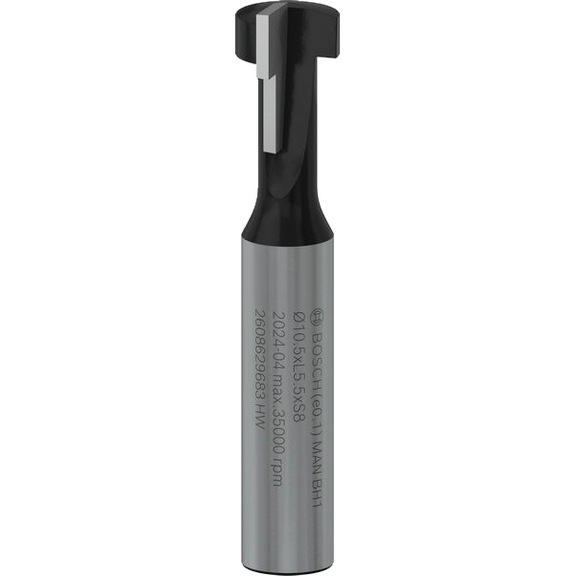 BOSCH T-slot milling cutter PRO diameter 10.5 x diameter 6.6 shank 8 mm 2608629683 - Slot and T-slot milling cutters (non-detachable cutting edges)