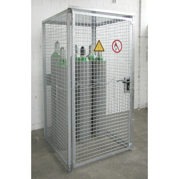 BAUER S&Uuml;DLOHN Conteneur de bouteilles de gaz avec toit, avec une porte battante