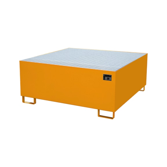 BAUER S&Uuml;DLOHN Stahl-Auffangwanne f&uuml;r 1x IBC LxBxH 1460x1460x620 mm - Auffangwanne f&uuml;r IBC-Beh&auml;lter