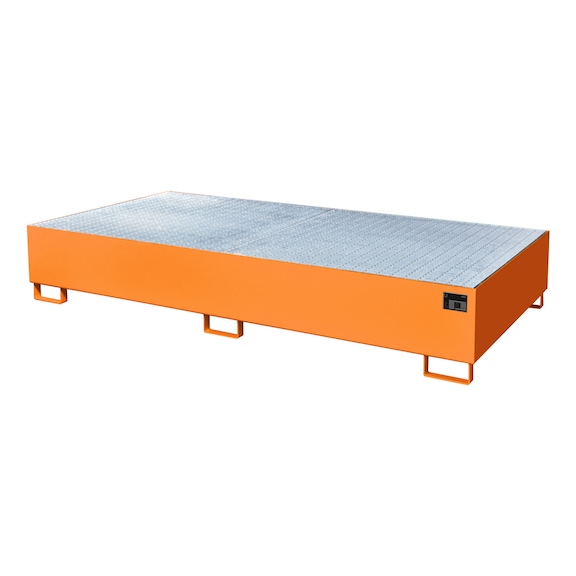 BAUER S&Uuml;DLOHN Bac de r&eacute;cup&eacute;ration en acier pour 2 x IBC LxlxH 2650x1300x435 mm - Bac de r&eacute;cup&eacute;ration pour conteneurs IBC