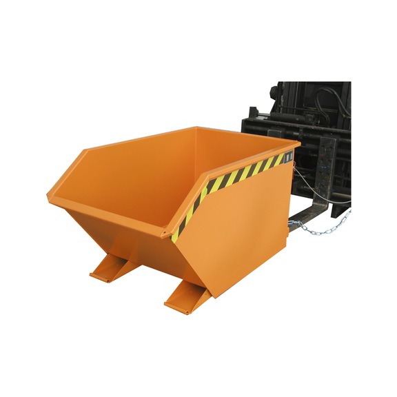 BAUER S&Uuml;DLOHN Kiepcontainer type GU 500 cap. 0,50 m&sup3;, LxBxH 1440 x 780 x 680 mm - Kantelbak met kunstige kantelhoek - lage bak