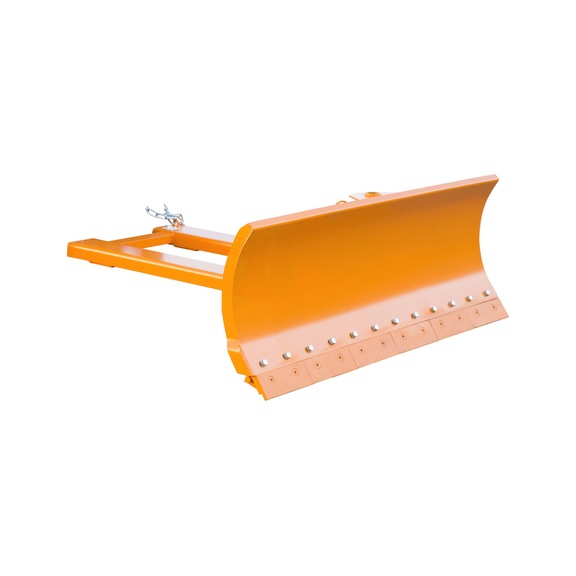 BAUER S&Uuml;DLOHN Snow shovel plough width 1800 mm, with spring flap blade RAL 2000 orange - Snow shovel