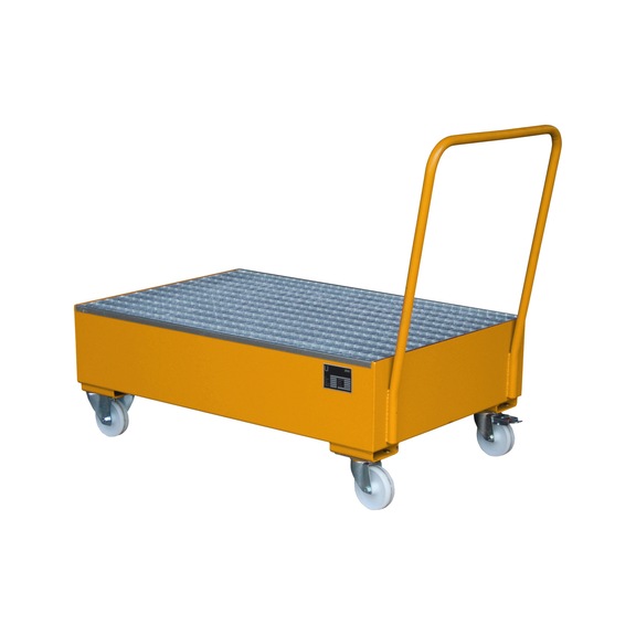 BAUER S&Uuml;DLOHN Toplama kabı, 200 litre, 1200x800x510 mm, mobil, renk isteğe bağlı - 200 litrelik variller i&ccedil;in mobil toplama kabı