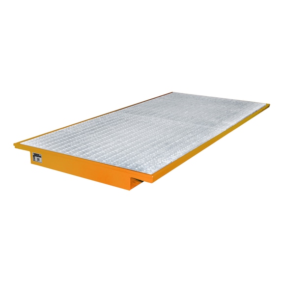 BAUER S&Uuml;DLOHN Izgaralı asılı kap UxGxY 2650 x 1250/915 x 130 mm toplama hacmi 200 l - Raf sistemleri &uuml;zerine montaj i&ccedil;in toplama kabı