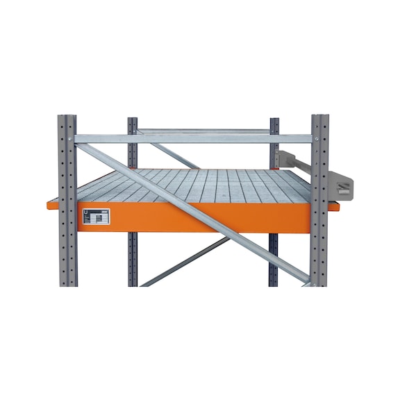 BAUER S&Uuml;DLOHN Hangopvangbak met rooster LxBxH 1750 x 1250/915 x 160 mm cap. 200 l - Opvangbak voor bevestiging op opbergsystemen