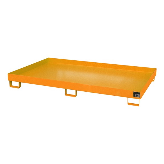 BAUER S&Uuml;DLOHN Shelf tray without grating LxWxH 2150x1300x225 mm collection volume 240 l - Collection tray for shelving system