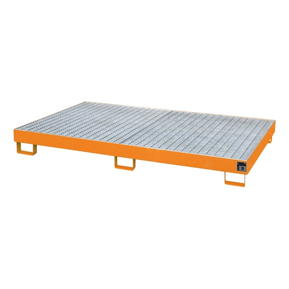 BAUER S&Uuml;DLOHN 带网格的货架托盘，LxWxH 2150x1300x225 mm，容积 240 l - 用于带格栅货架系统的收集盘