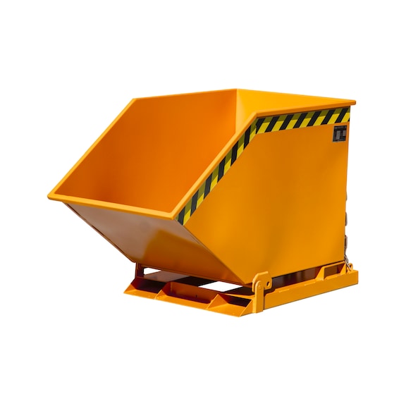 BAUER S&Uuml;DLOHN Damper g&ouml;vdesi, 400 litre, UxGxY 1320x670x840 mm - Damper g&ouml;vdesi, zemin seviyesinde boşaltma se&ccedil;eneğiyle