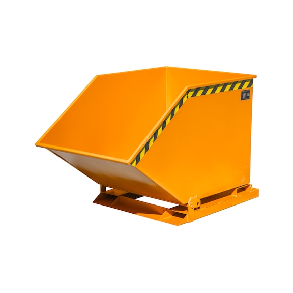 BAUER S&Uuml;DLOHN Chip tipping skip, capacity 600 l, LxWxH 1,395 x 840 x 905 mm - Swarf containers, manual tipping