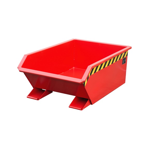 BAUER S&Uuml;DLOHN MGU 270 mini tilting container, colour: flame red RAL 3000 - Mini tilting container, type MGU