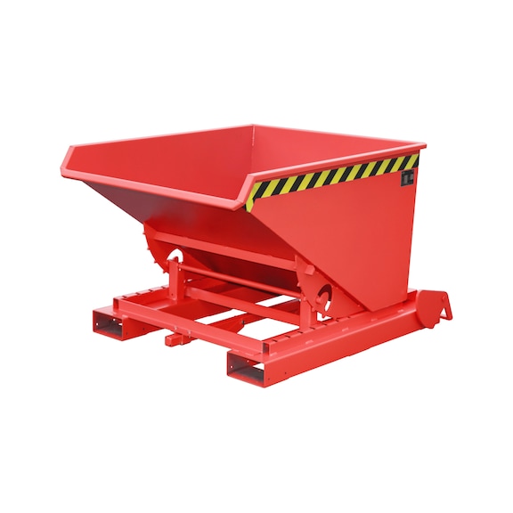BAUER S&Uuml;DLOHN Conteneur basculable automatique 1&nbsp;490 x 1&nbsp;070 x 865&nbsp;mm RAL&nbsp;3000 - Conteneur basculable "automatique" avec 3&nbsp;points de lib&eacute;ration
