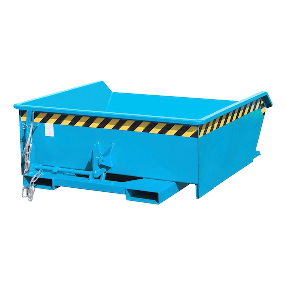 BAUER S&Uuml;DLOHN MGU 460 mini tilting container, colour: light blue RAL 5012 - Mini tilting container, type MGU