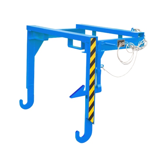 BAUER S&Uuml;DLOHN Stapler-Traverse f&uuml;r Kippeh&auml;lter 0,90 m3 RAL 5012 Lichtblau - Staplertraverse