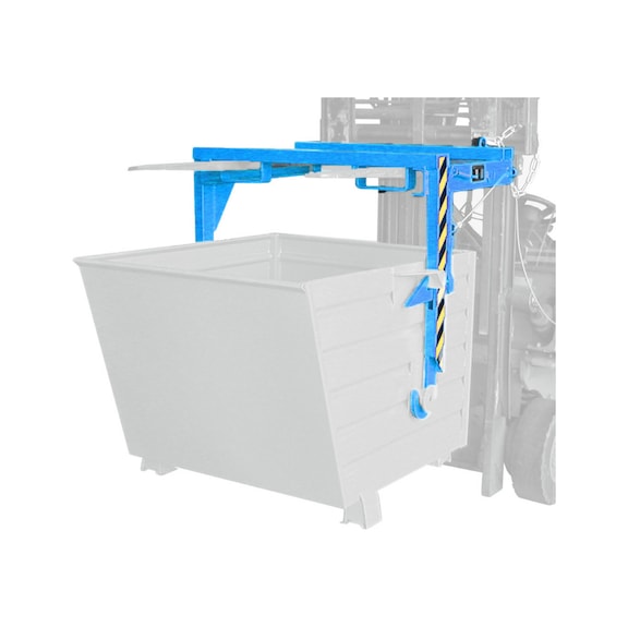 BAUER S&Uuml;DLOHN Staplertraverse Typ BST 70 f&uuml;r Stapelkipper Typ BSK 70 RAL 5012 Lichtblau - Staplertraverse