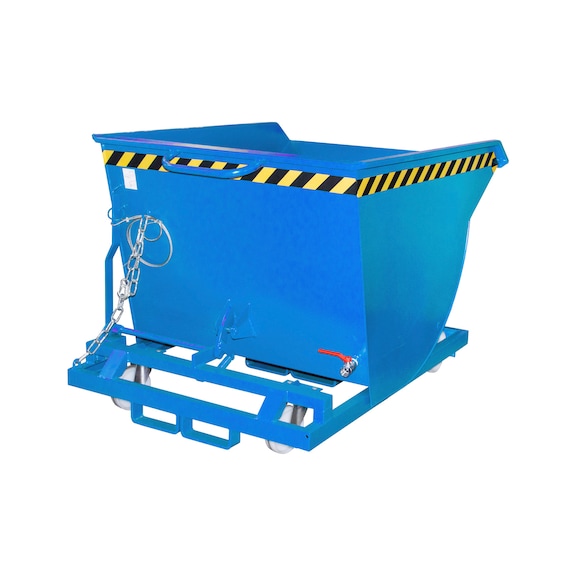 BAUER S&Uuml;DLOHN BAUER spanenkiepbak inhoud 050 m3 LxBxH 1275x1280x820 mm - Spaandercontainers, kantelen vanaf de bestuurdersstoel van de heftruck