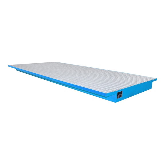 BAUER S&Uuml;DLOHN Hangopvangbak met rooster LxBxH 2650 x 1250/915 x 130 mm cap. 200 l - Opvangbak voor bevestiging op opbergsystemen