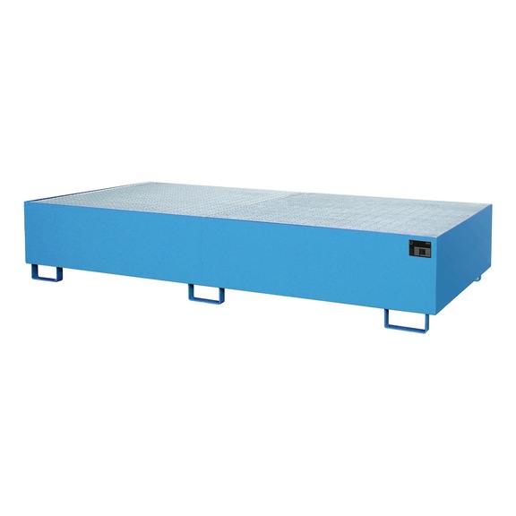 BAUER S&Uuml;DLOHN K&aacute;rmentő t&aacute;lca r&aacute;csrost&eacute;llyal, HxSz&eacute;xM 2650x1300x435 mm - K&aacute;rmentő t&aacute;lca polcrendszerekhez, r&aacute;csrost&eacute;llyal